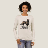 Dutch Shepherd -Hollandse Herdershond Tri-Blend Shirt (Voorkant)