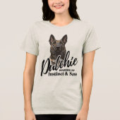 Dutch Shepherd -Hollandse Herdershond Tri-Blend Shirt (Voorkant)