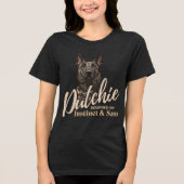 Dutch Shepherd -Hollandse Herdershond Tri-Blend Shirt (Voorkant)