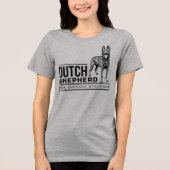 Dutch Shepherd -Hollandse Herdershond Tri-Blend Shirt (Voorkant)