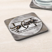 Dutch Shepherd - Nederlandse illustratie Bier Onderzetter (Linkerzijde)