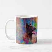 Dutch Shepherd - Nederlandse illustratie Koffiemok (Links)