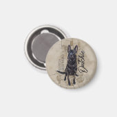 Dutch Shepherd - Nederlandse illustratie Magneet (Voorkant / Achterkant)