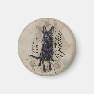 Dutch Shepherd - Nederlandse illustratie Magneet