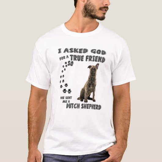 Dutch Shepherd Saying Mom Dad Costume, Cute Dutch T-shirt (Voorkant)