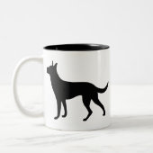 Dutch Shepherd Tweekleurige Koffiemok (Links)