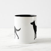 Dutch Shepherd Tweekleurige Koffiemok (Center)