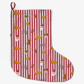 Dutch Sinterklaas Christmas Stocking Sint and Piet Grote Kerstsok (Voorkant)