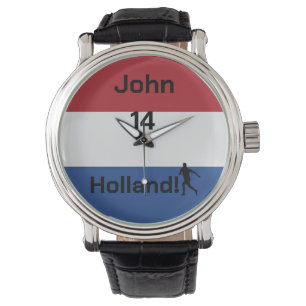 Dutch Soccer, aanpasbaar Horloge