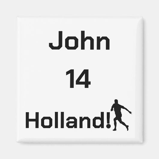 Dutch Soccer, aanpasbaar Magneet (Voorkant)