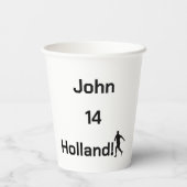 Dutch Soccer, aanpasbaar Papieren Bekers (Achterkant)