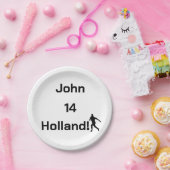 Dutch Soccer, aanpasbaar Papieren Bordje (Feest)