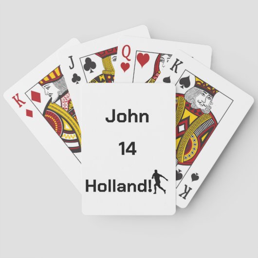 Dutch Soccer, aanpasbaar Pokerkaarten (Achterkant)