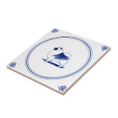 Dutch Style Keeshond Tegeltje (Zijkant)