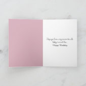 Dutch Tulip Birthday Bouquet Kaart (Binnen)