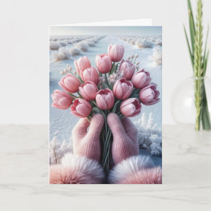 Dutch Tulip Birthday Bouquet Kaart
