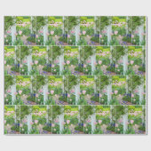 Dutch Tulip Garden Trellis Cadeaupapier (Vlak)