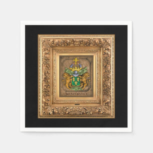 Dutch Van Westervelt Family Coat of Arms Gift Box Servet