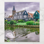 Dutch Village Marken Wijn Etiket (Enkel label)