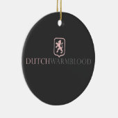 Dutch Warmblood Keramisch Ornament (Rechts)