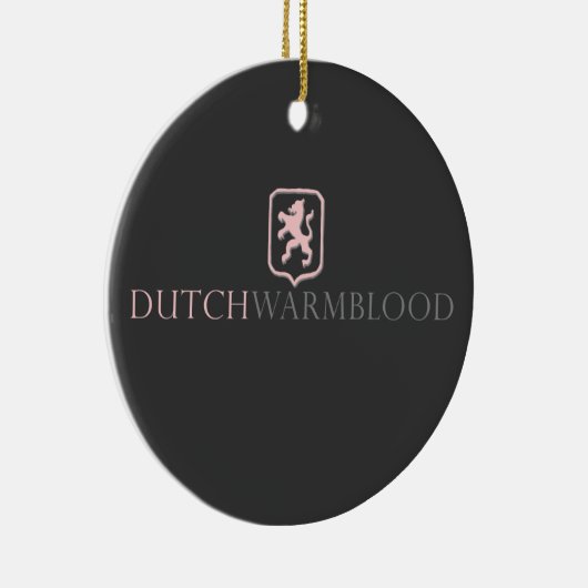 Dutch Warmblood Keramisch Ornament (Rechts)