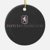 Dutch Warmblood Keramisch Ornament (Voorkant)