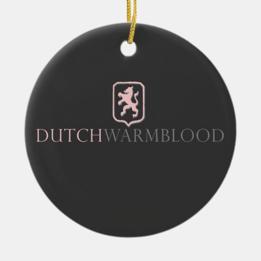 Dutch Warmblood Keramisch Ornament (Voorkant)