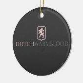 Dutch Warmblood Keramisch Ornament (Links)