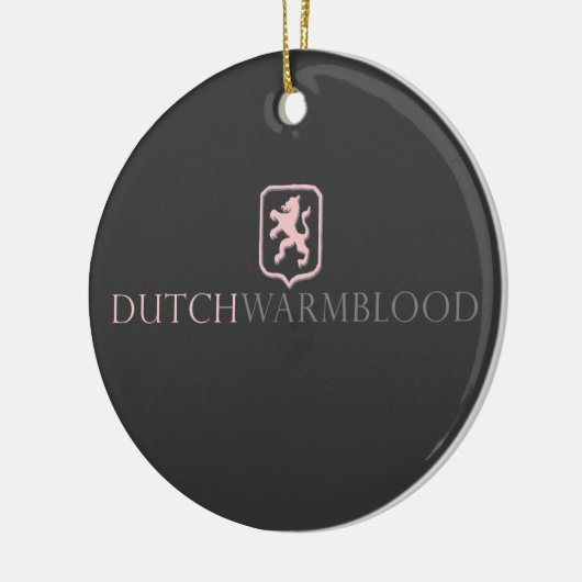 Dutch Warmblood Keramisch Ornament (Links)