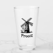 Dutch Windmill Design Glas (Voorkant)