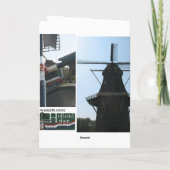 Dutch Windmill Greetings/ Nota Kaart (Achterkant)