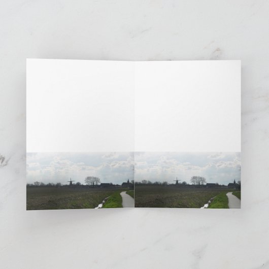 Dutch Windmill Greetings/ Nota Kaart (Binnen)