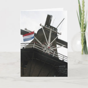 Dutch Windmill Greetings/ Nota Kaart