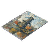 Dutch Windmill Harbor Impressionist Notitieboek (Linkerzijde)