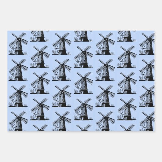 Dutch Windmills Design Inpakpapier Vel (Voorkant 2)