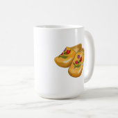 Dutch Wooden Shoes with Tulips, Klompen, Holland Koffiemok (Voorkant rechts)