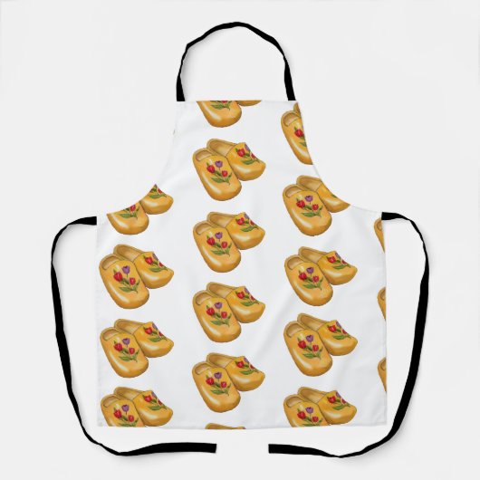 Dutch Wooden Shoes with Tulips, Klompen, Holland Schort (Voorkant)