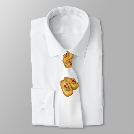 Dutch Wooden Shoes with Tulips, Klompen, Holland Stropdas (Gebonden)