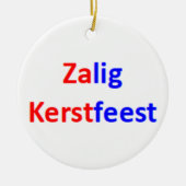 dutch zalig kerstfeest Ornament (Voorkant)