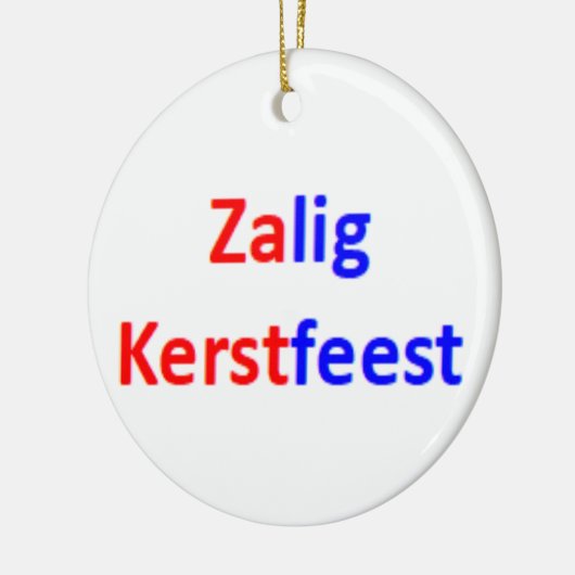 dutch zalig kerstfeest Ornament (Links)