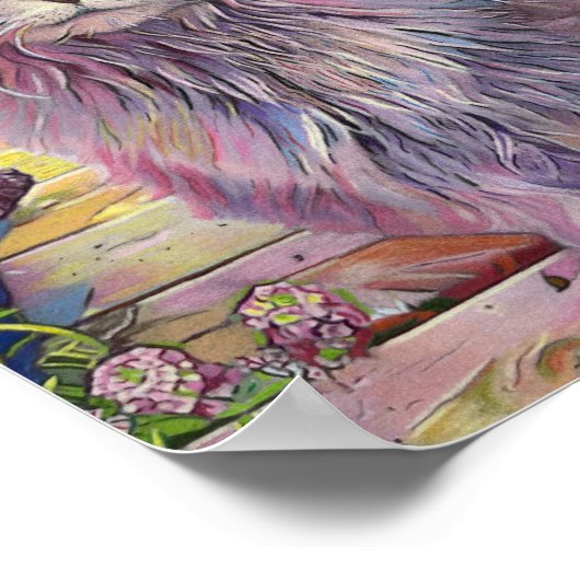 Dutchess Halas Boerderij Cat Poster (Hoek)