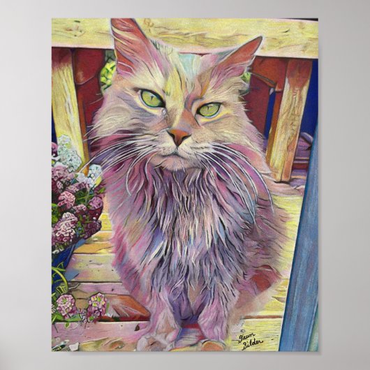 Dutchess Halas Boerderij Cat Poster (Voorkant)