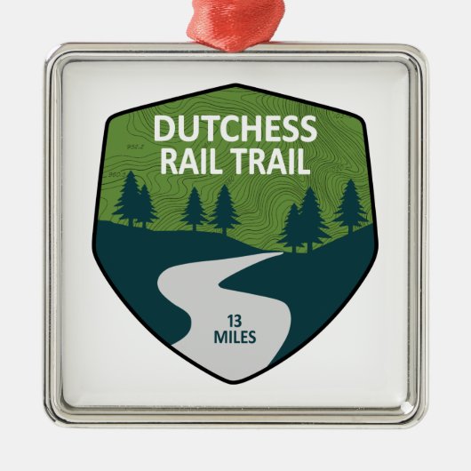 Dutchess Rail Trail Metalen Ornament (Voorkant)