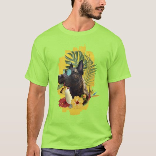 Dutchie Tropische Zomervibes T-shirt (Voorkant)