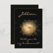 Dutchman's Pipe Cactus Flower Design Informatiekaartje (Voorkant / Achterkant)