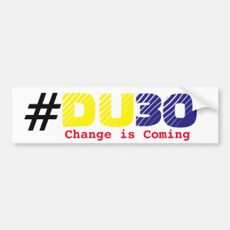 Duterte DU30 bumpersticker