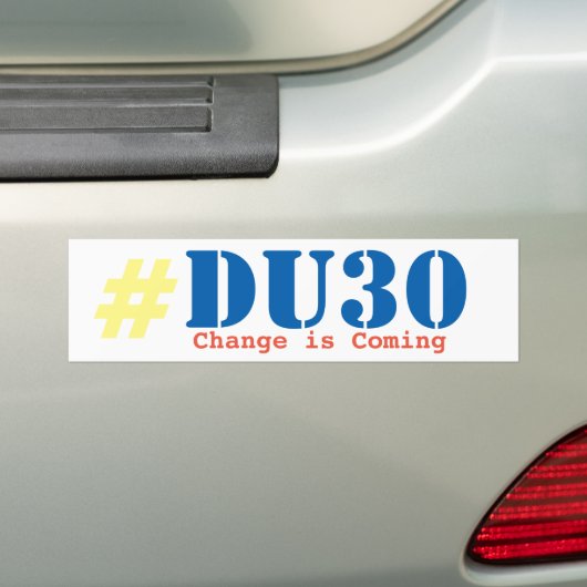 Duterte DU30-bumpersticker Bumpersticker (Op auto)