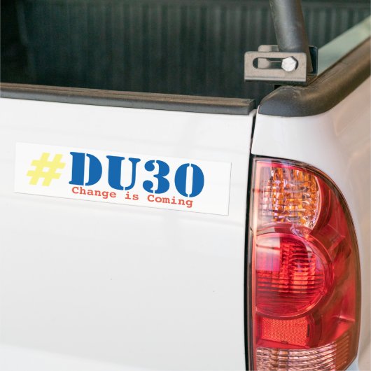 Duterte DU30-bumpersticker Bumpersticker (Op Truck)