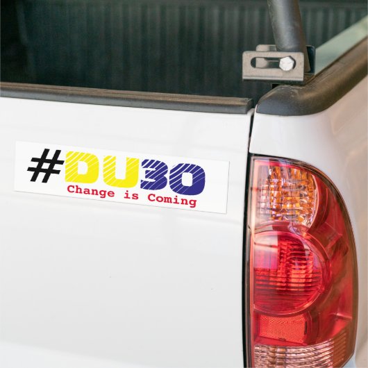 Duterte DU30-bumpersticker Bumpersticker (Op Truck)