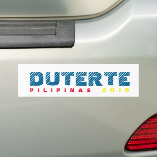 Duterte DU30-bumpersticker Bumpersticker (Op auto)